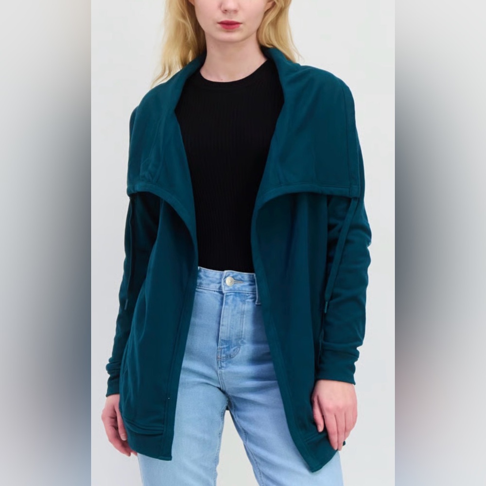 Bearpaw Outdoors Tie Neck Fleece Cardigan